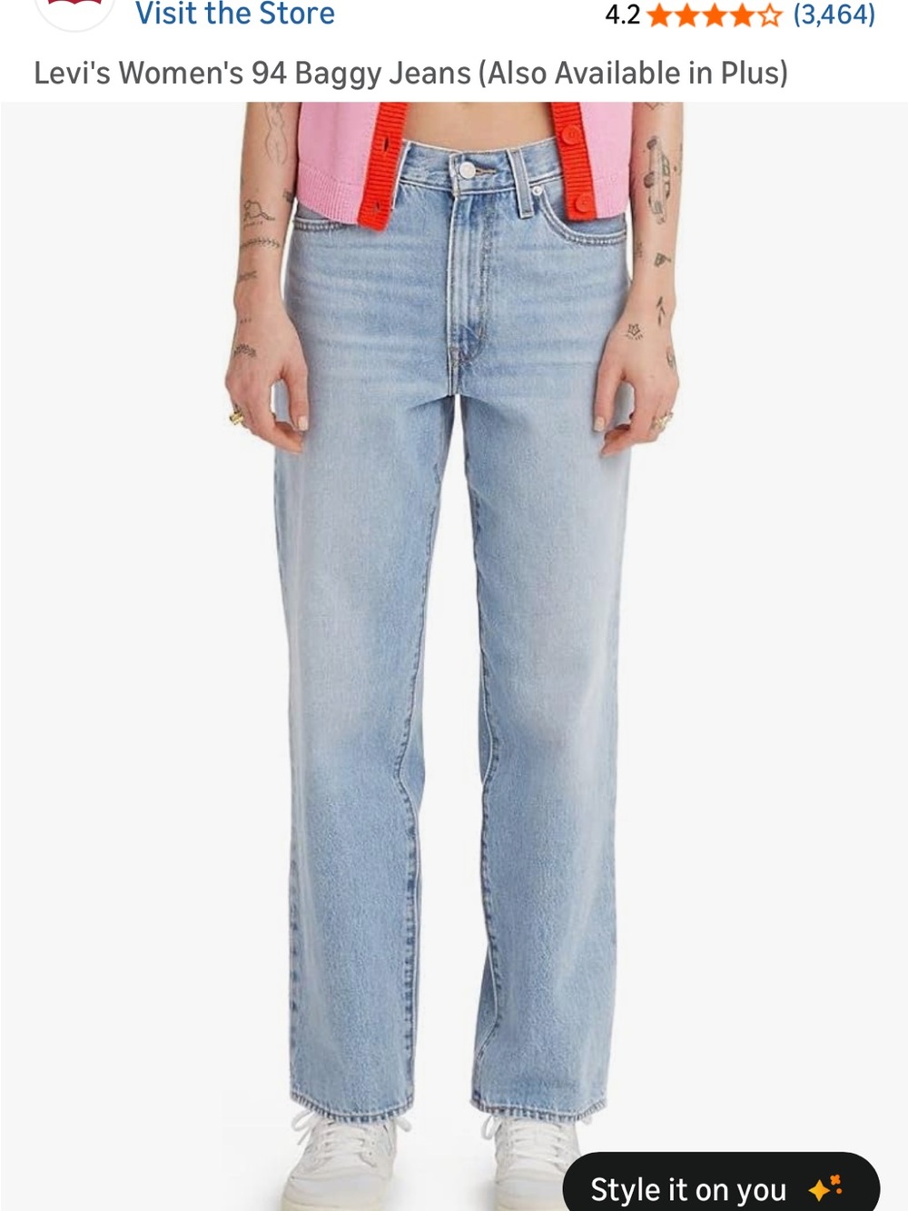 Levi's Light Blue Straight Leg Women's Jeans